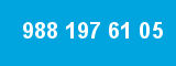 988 197 61 05 988 197 61 05